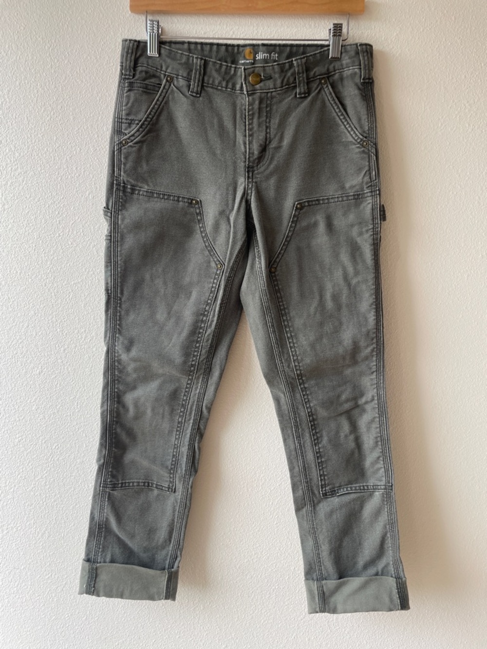 Slim Fit Women's Grey Carhartt Pants